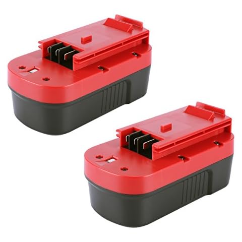 4.0Ah Replacement Battery Compatible with Black and Decker 18V Battery  HPB18 244760-00 A1718 FSB18 Firestorm 2-Pack 