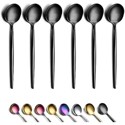 StirMaster Italian Style Mini Coffee Spoons Stainless Steel, Fancy