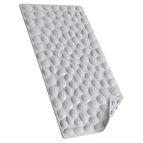 Bathtub Mat Non Slip, Bath Mats for Tub, Shower Mat with Suction Cups  Drainage Holes, Machine Washable, Foot Massage, Exfoliating, 27.5 x 14.2  inches