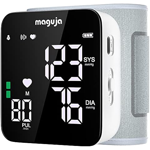 Blood Pressure Monitor, maguja Adjustable Cuff Automatic Blood Pressure  Machine, LCD Display for Home Use 