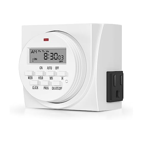 Fosmon [ETL Listed] 125V/15A/60Hz Weekly Programmable Timer