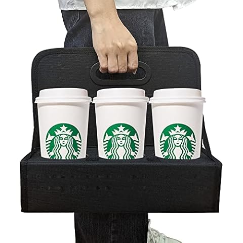 Drink Caddy Portable Drink Carrier and Reusable Coffee Cup Holder - 6 –  Caddymesa