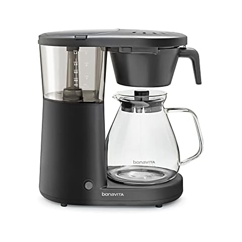 Russell Hobbs Glass Series 8-Cup Coffeemaker, Black & Silver, CM8100BKR 