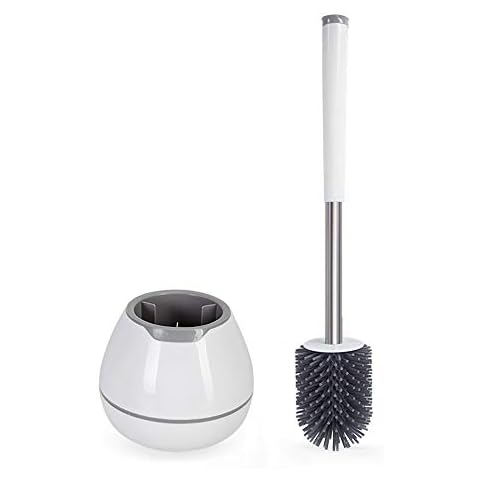 SetSail Toilet Brush Toilet Bowl Brush and Holder Compact Size Toilet  Brushes for Bathroom with Holder 2 Pack Small Size Toilet Cleaner Scrubber  for Bathroom Deep Cleaning Space Saving for Storage