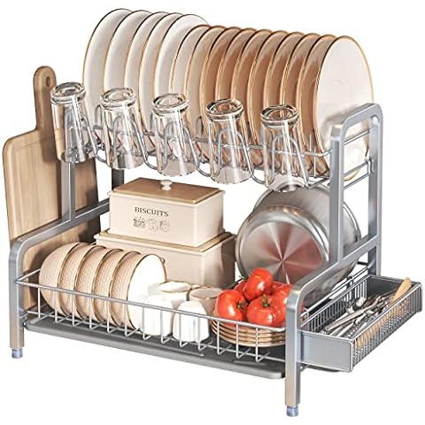 Roll Up Dish Drying Rack, Seropy Over The Sink Dish Drying Rack Kitchen  Rolling Dish Drainer, Foldable Sink Rack Mat Stainless Steel Wire Dish  Drying Rack for Kitchen Sink Counter (17.8''x11.8'') 