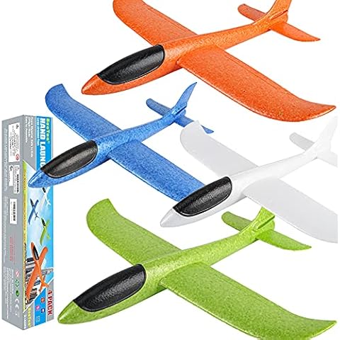  Fuwidvia 4 Pack Airplane Launcher Toys, 2 Flight Modes