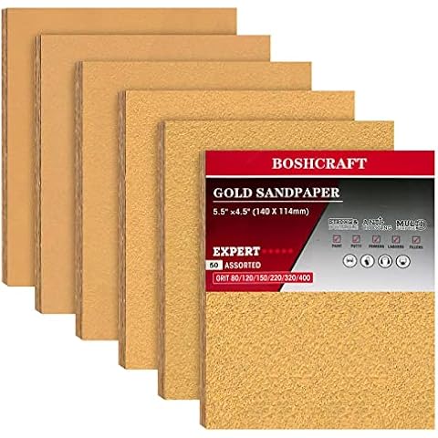 80 Grit Mouse Sander Sandpaper, 50Pcs Sanding Pads for 5.5