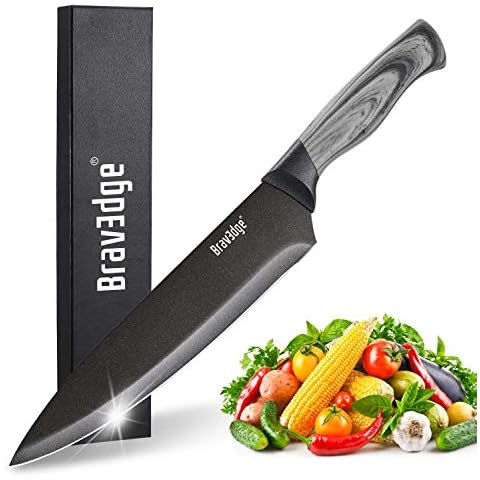 Wanbasion Blue Professional Kitchen Knife Chef Set, Stainless Steel,  Dishwasher Safe with Sheathes: Home & Kitchen 