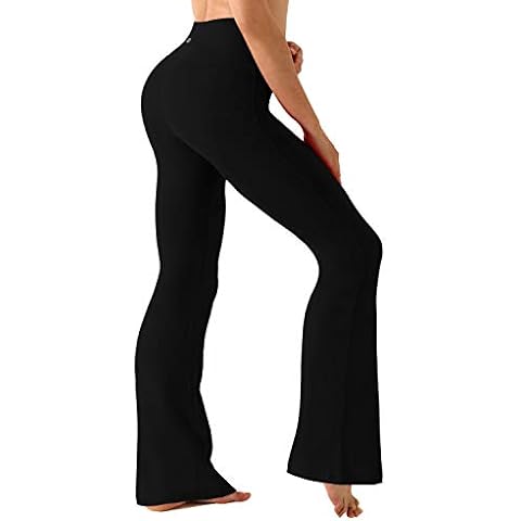 BUBBLELIME 29/31/33/35 4 Styles Women's Straight Legs Yoga Pants Tummy  Control - Straight Leg_Black