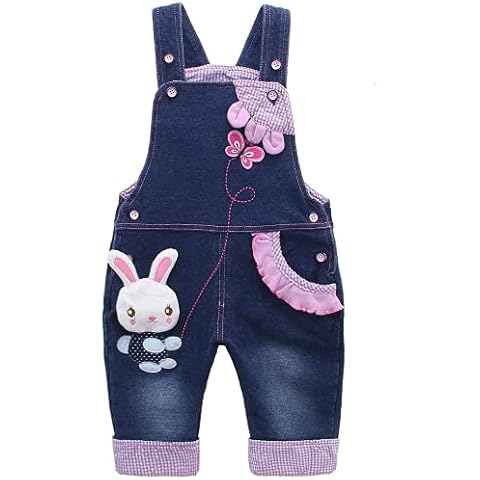 Bunny Overalls for Baby Girls