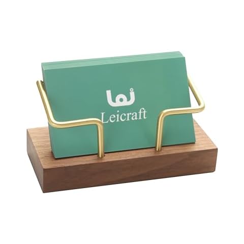 Leicraft Acrylic Business Card Holder for Desk,Card Organizers and