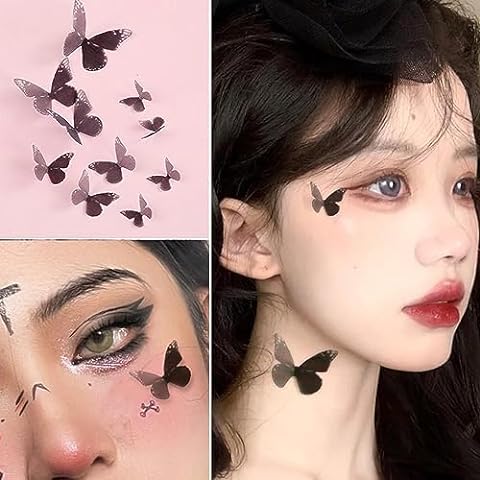 WUIOS Noctilucent Face Eye Gems Stickers for Women Glow in tne Dark Face  Jewels BodyRhinestone for Teenagers Makeup Gift for Kids Costume Temporary