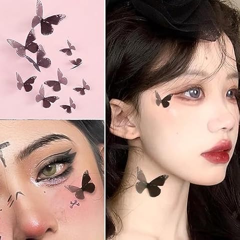 WUIOS Noctilucent Face Eye Gems Stickers for Women Glow in tne Dark Face  Jewels BodyRhinestone for Teenagers Makeup Gift for Kids Costume Temporary