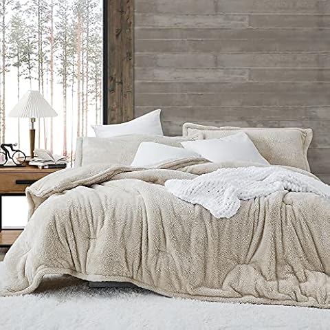 Snorze Cloud Comforter Set - Coma Inducer Oversized Bedding in True Blue - Oversized Alaskan King