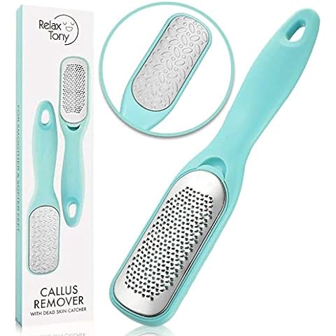 BEZOX Foot File (1 PCS), Double Sided Foot Scraper Callus Remover, Foot  Rasp for Cracked Heel and Foot Corn Removal, Stainless Steel Pedicure File