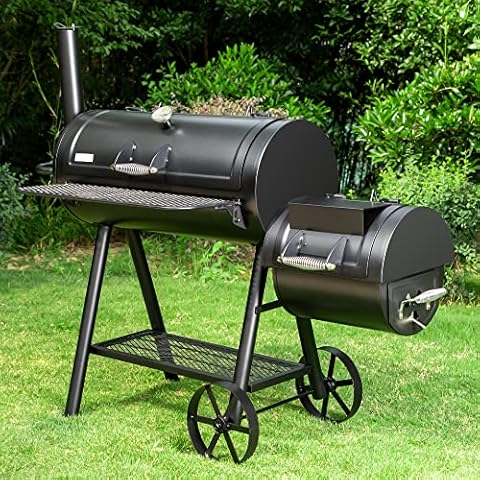 MF Studio Charcoal Grill with Offset Smoker 941 sq.in. Extra Large