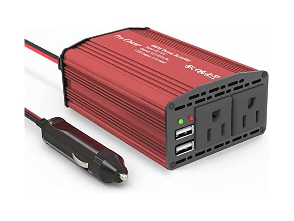  Cantonape 500W Pure Sine Wave Inverter 12V to 110V AC Power  Inverter Converter with 3.1A USB Car Adapter and Cigarette Lighter Plug :  Automotive