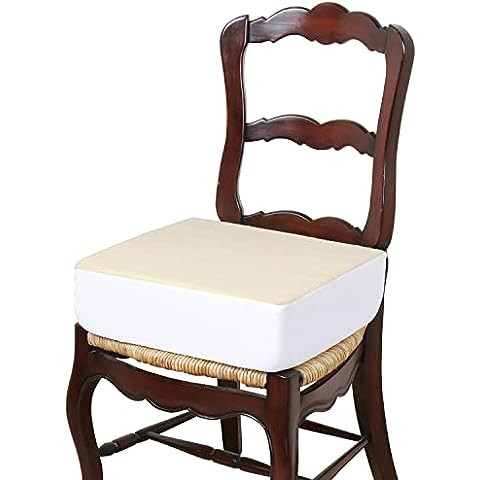 bonmedico Orthopedic Booster Seat Cushion - 18 x 13 x 3.1 Plush Memory Foam  Raiser Chair Cushions for Height Boost, Travel and Work - Padded Foam