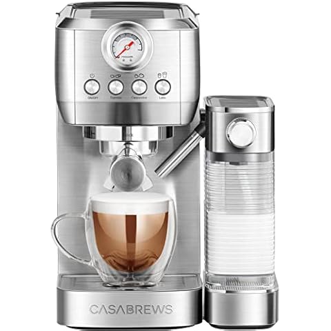  IAHAUCH Espresso Machines 20 Bar 1050W Brewing Pressure Latte  Cappuccino Machine, Expresso Coffee Machine with Milk Frother, 1.5L/50Oz  Detachable Water Tank, Coffee Maker for Macchiato, Latte: Home & Kitchen