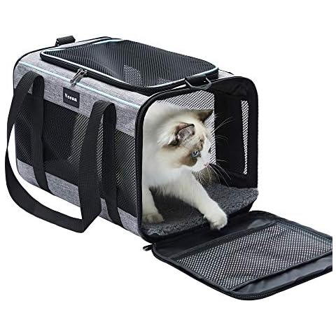 Large Cat Carrier for 2 Cats, Oeko-Tex Certified Soft Side Pet Carrier for  Cat