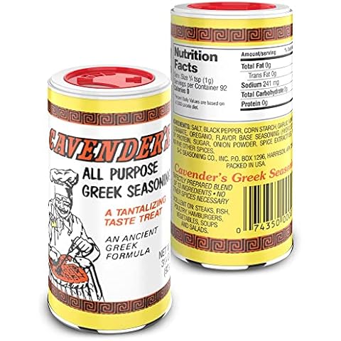  Cavenders All Purpose Greek Seasoning, Salt Free(No MSG), 7oz  : Cavender S Greek Seasoning : Grocery & Gourmet Food