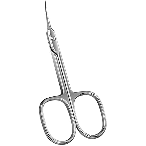 AOMIG Cuticle Scissors, Stainless Curved Blade Nail Scissors