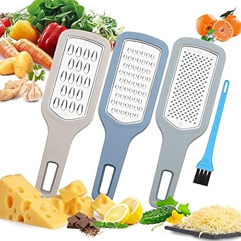 Kitexpert Cheese Grater & Slicer, Parmesan Cheese Grater, Handheld