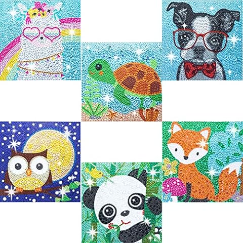 50 Kawaii Diamond Painting Stickers - Kids Diamond Painting Kits