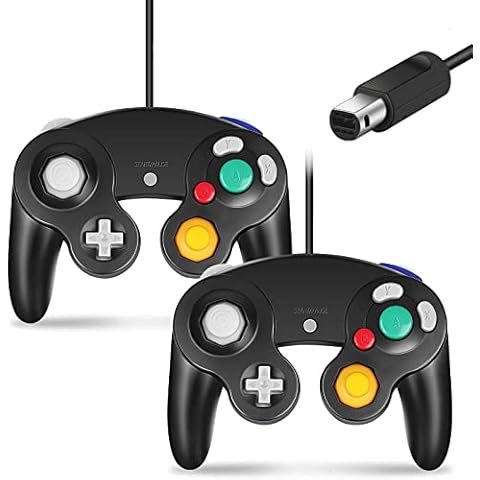 Cipon Wired Controller Compatible with PS-2 Console, Black Remote Gamepad  with 2.2M Cable