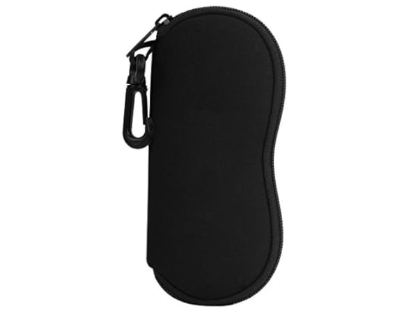 Mens Slim Half-Clip Soft Eyeglass Case Soft Synth. Leather Choose Black or  Brown