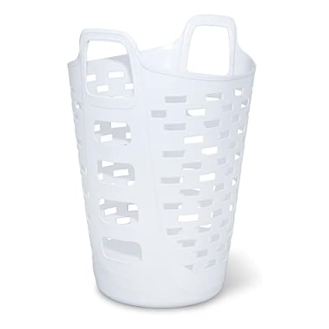 Rubbermaid White Plastic Laundry Basket 2601