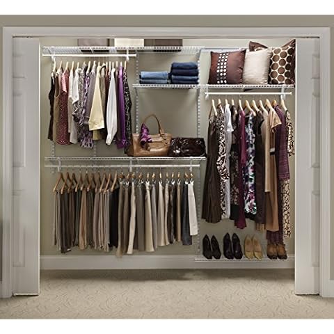 Rubbermaid Configurations 4-8 Feet Custom Diy Closet Organizer Kit, White :  Target