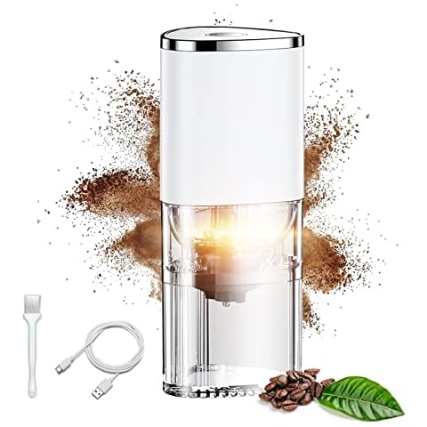 Pompotops Portable Mini Electric Coffee Grinder, Household Electric Small  Automatic Coffee Grinder, Manual Coffee Grinder, And Powder Press, Black
