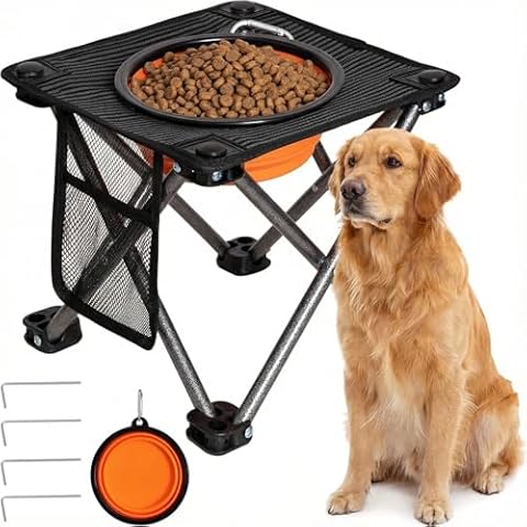 Collapsible Dog Raised Bowls