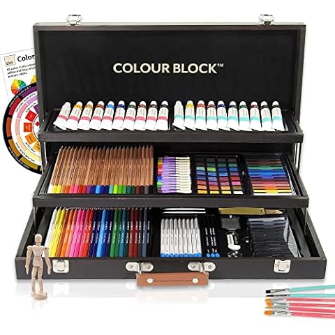 Yoseng 6 Pack Flat top Craft Ink Blending Brushes,Color Coded Handle Ink  Blending Tool,Blending Brush for Paper Crafter,with Holder（6 colors）