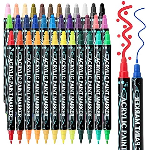 colpart 80 Colors Alcohol Markers Dual Tip Art Markers for Kids