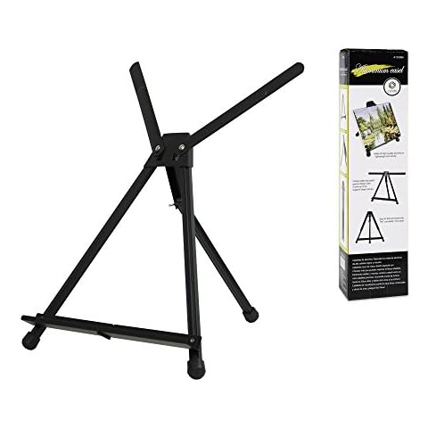 Conda 63 Wooden Tripod Artist Display Easel with Tray, A-Frame Adjustable Easel Stand for Wedding Sign, Foldable Easels for Painting Canvas
