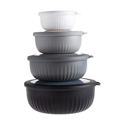 Enchante Direct COOK WITH COLOR Plastic Mixing Bowls with Lids - 12 Piece Nesting  Bowls Set includes