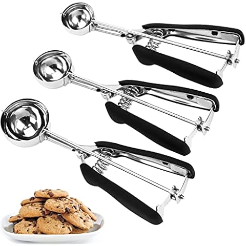 Portion Scoop - #6 (4.5 oz) - Disher, Cookie Scoop, Food Scoop, Cupcake  Scoop - Portion Control - 18/8 Stainless Steel, Ivory Handle