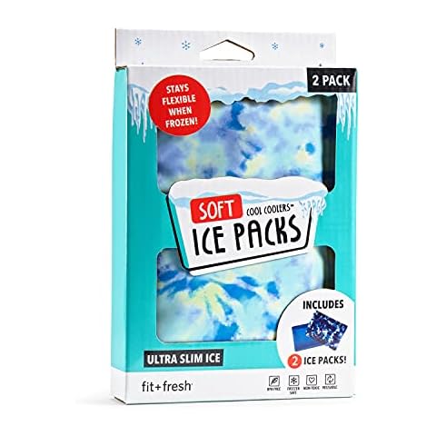 Ice Packs for Coolers, Ice Pack for Lunch Boxes Cold Packs Lunch Bag- Keeps  Food Cold – Cool Print Bag Designs - Great for Kids or Adults Lunchbox and