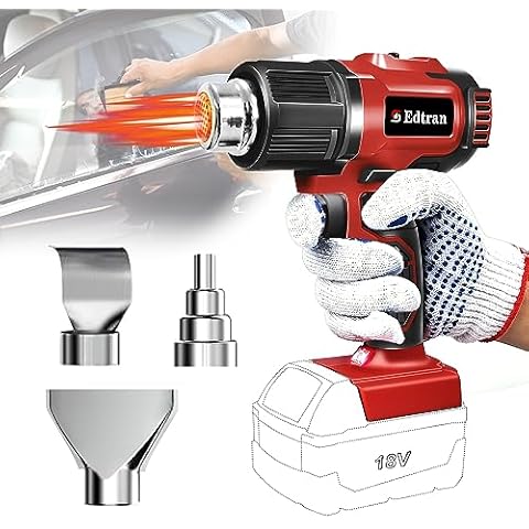 Portable Heat Gun Cordless Electric Heat Gun with 4 Nozzle For  Makita/Dewalt/Milwaukee/Bosch/Black Decker 18V 20V Li-ion Battery -  AliExpress