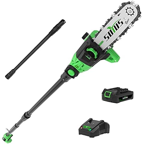 Ukoke Powerful 40V 8-Inch Cordless Pole Saw with 2.0Ah Battery and Charger Included - Make Tree Trimming A Breeze!