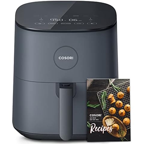 COSORI cosori pro gen 2 air fryer 5.8qt, upgraded version with stable  performance & sleek new look, 13 one touch functions, 100 pape