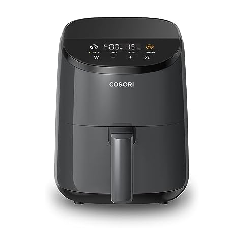 COSORI CAF-LI401S Air Fryer 4 Qt, 7 Cooking Functions Airfryer, 150+  Recipes on Free App, 97% less fat Freidora de Aire, Dishwasher-safe, Designe