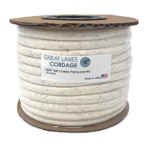 6/32 (3/16) Cotton Piping Cord, Size 1 (70 yds)