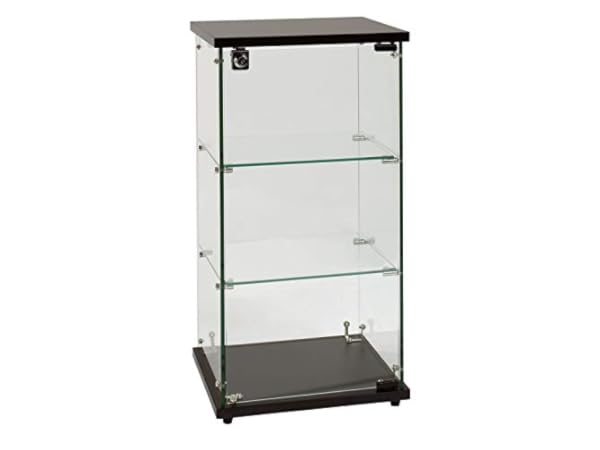 12W x 7D x 19H Acrylic Locking Display Cabinet 3 Shelves