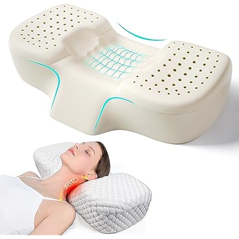 Cozyhealth Lumbar Support Pillow for Sleeping, Heated Pillow with Graphene  for Lower Back Pain Relief, Memory Foam Back Waist Cushion for Bed and