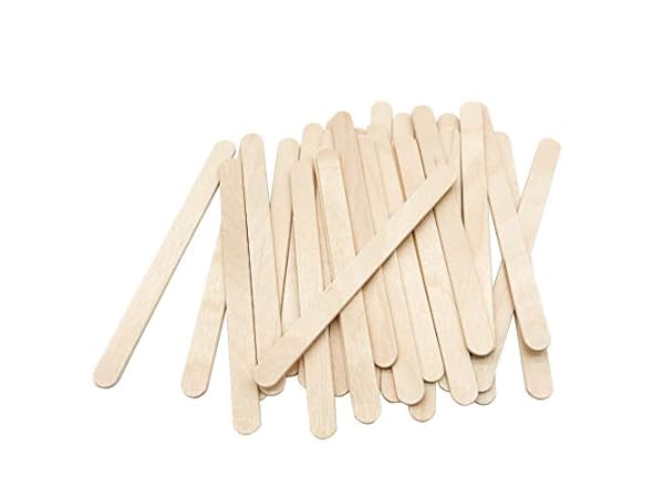 Colorations Wooden Building Craft Sticks - Set of 600 Sticks