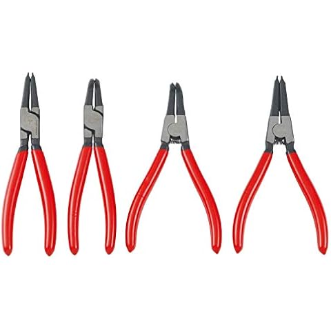 WISEUP Snap Ring Pliers Set Heavy Duty,4PCS-7 inch (Tip Diameter 1