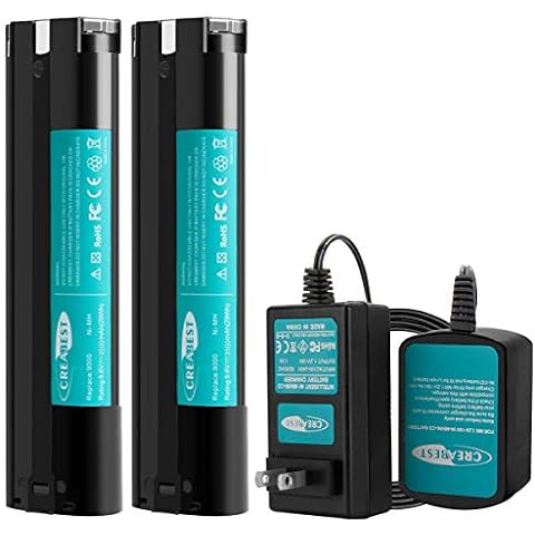 CREABEST 2Pack 3.6V 3500mAh Ni-MH Replacement Battery for Black & Decker Battery